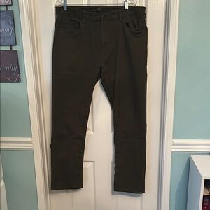 Men's Jachs New York Denim Dark Olive Jeans, 38x32
